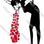 ready T-shirt Designs Banksy Love Sick